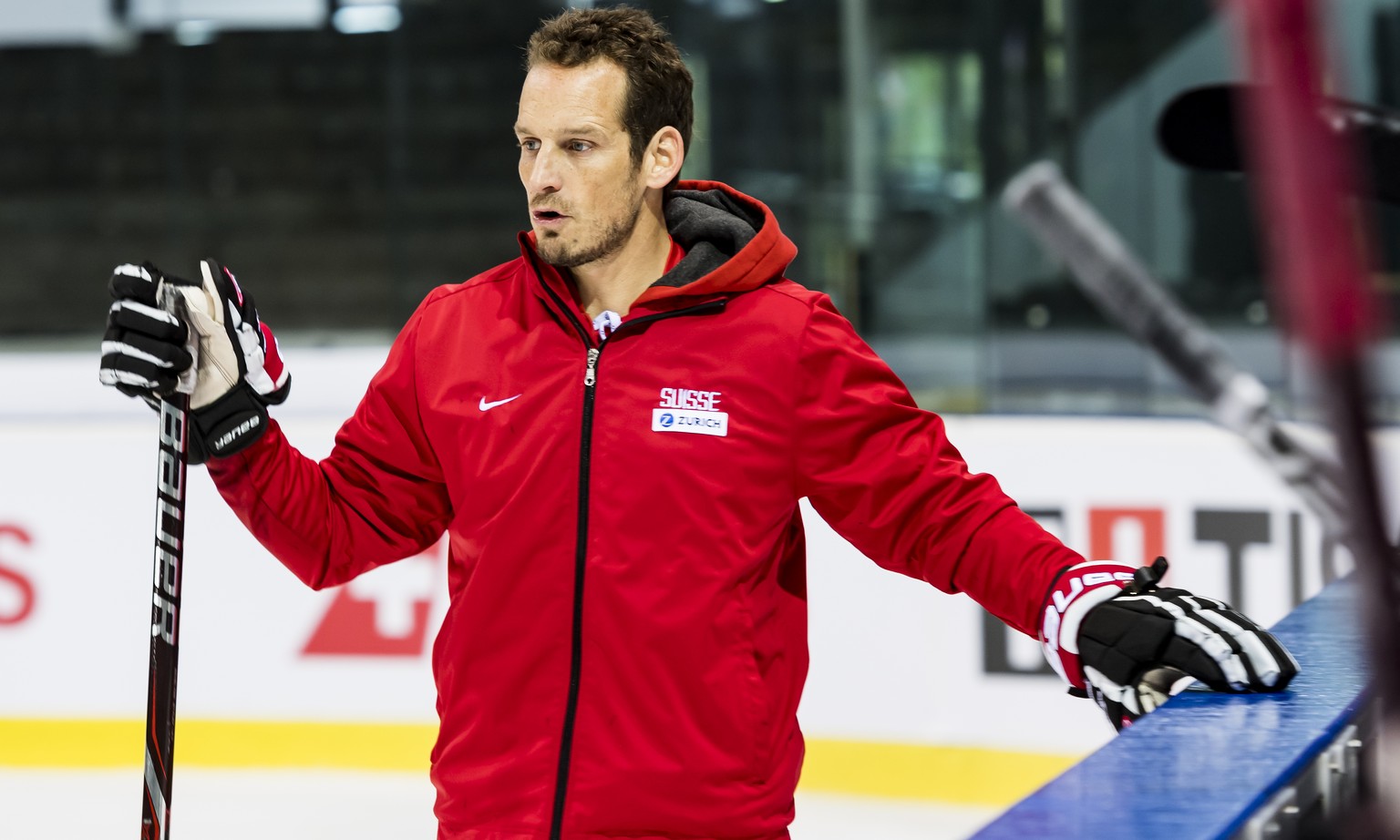 ARCHIV -- ZUM START DER EISHOCKEY WM AM FREITAG, 10. MAI 2019, STELLEN WIR IHNEN FOLGENDES BILDMATERIAL ZUR VERFUEGUNG  Patrick Fischer, head coach of Switzerland national ice hockey team, reacts dur ...