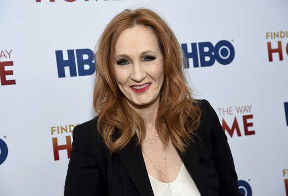 FILE - In a Wednesday, Dec. 11, 2019 file photo, author and Lumos Foundation founder J.K. Rowling attends the HBO Documentary Films premiere of &quot;Finding the Way Home&quot; at 30 Hudson Yards, in  ...