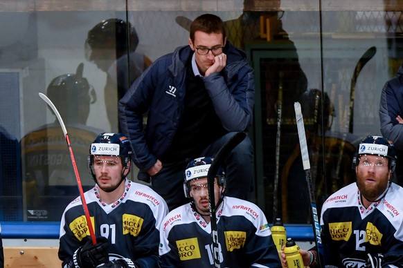 Ambri&#039;s Head Coach Luca Cereda during the preliminary round game of National League A (NLA) Swiss Championship 2020/21 between HC Ambri Piotta against SC Rapperswil-Jona Lakers, at the Valascia s ...