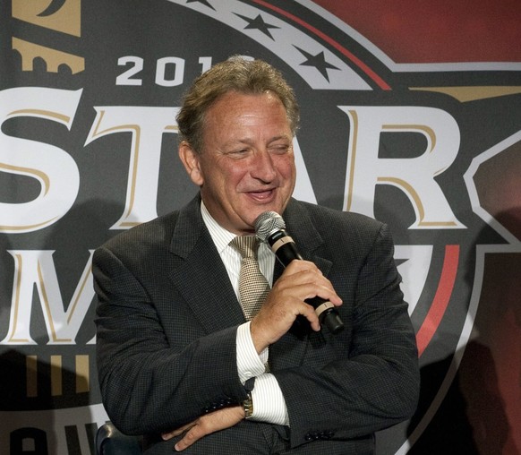 FILE - In this Sept. 15, 2010, file photo, Ottawa Senators owner Eugene Melnyk speaks during a news conference in Ottawa, Ontario. Melnyk has a few new priorities following a life-saving liver transpl ...