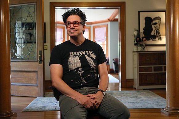 NEWTON, MA - OCTOBER 20: Derrick Rossi, one of the founders of Moderna, is pictured in his home in Newton, MA on Oct. 20, 2020. Rossi ended his relationship with Moderna in 2014. He wanted to use modi ...