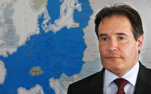 Fabrice Leggeri, the head of Frontex, the European Union’s border control agency, speaks to The Associated Press in Warsaw, Poland, Monday, April 20, 2015. Leggeri, whose agency is based in Warsaw, sa ...