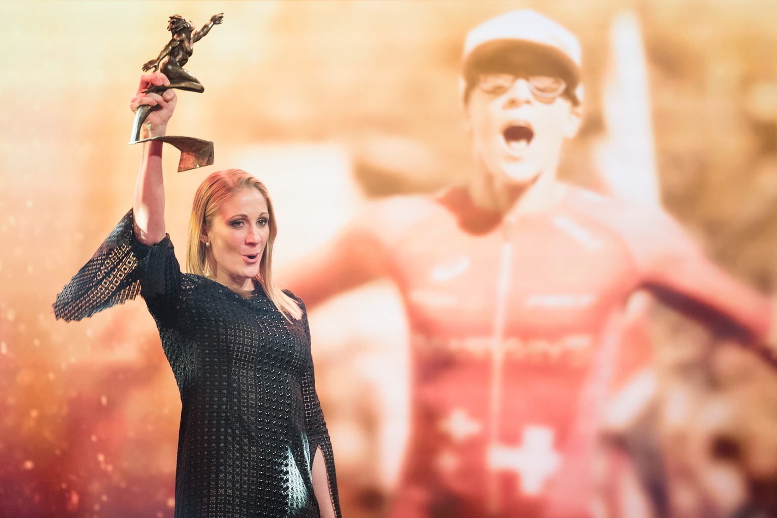 Triathletin Daniela Ryf wird Sportlerin des Jahres 2018 an den Credit Suisse Sports Awards fotografiert am Sonntag, 09. Dezember 2018 in Zuerich. (PPR/Manuel Lopez)