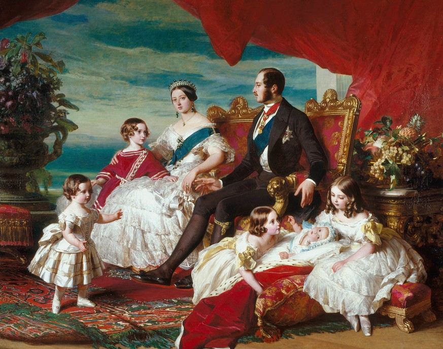 queen victoria albert and their children. by franz xavier winterhalter 1846