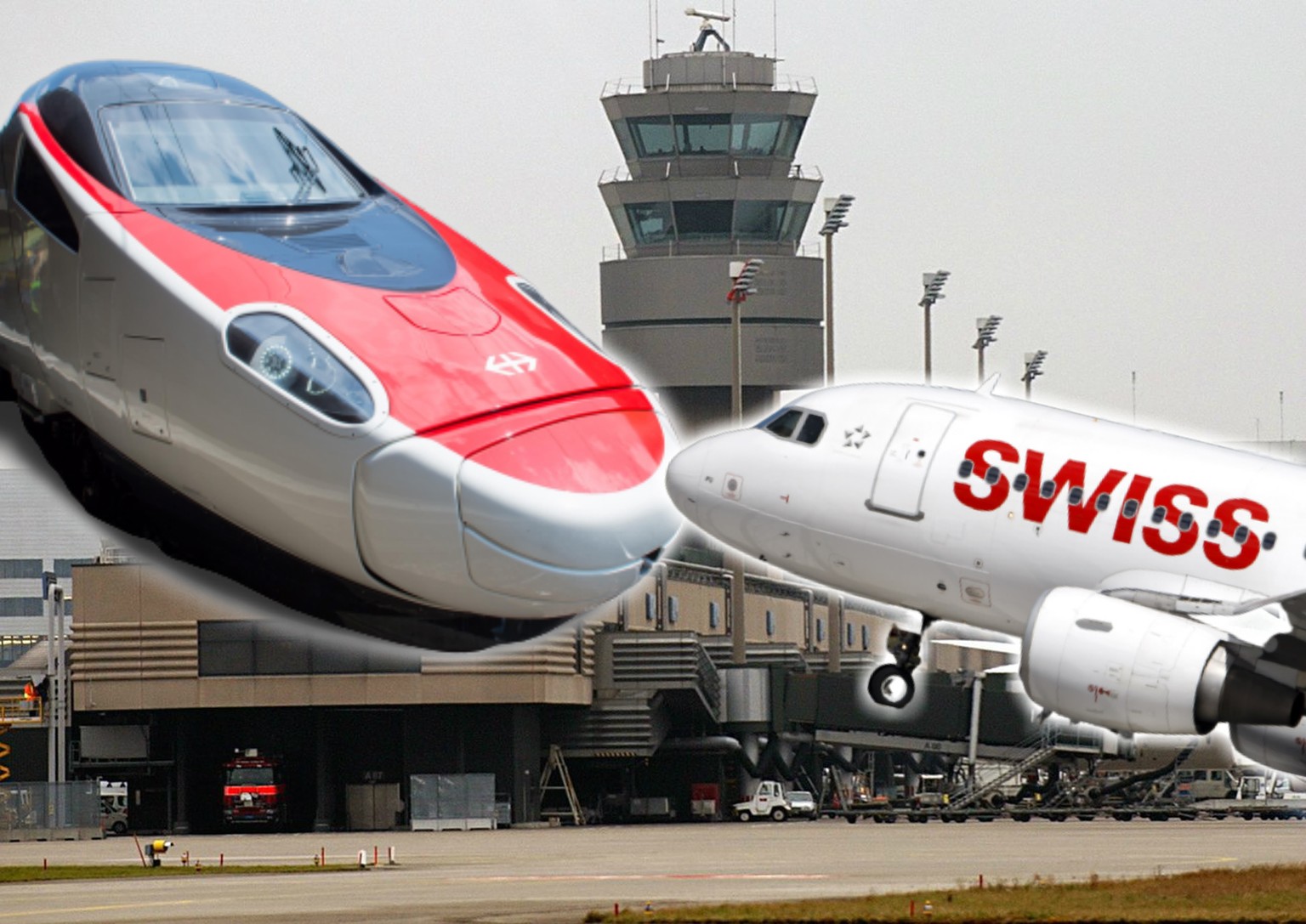 Umsteigepassagiere aus dem Tessin fahren neu mit der SBB zum Swiss-Hub in Zürich.