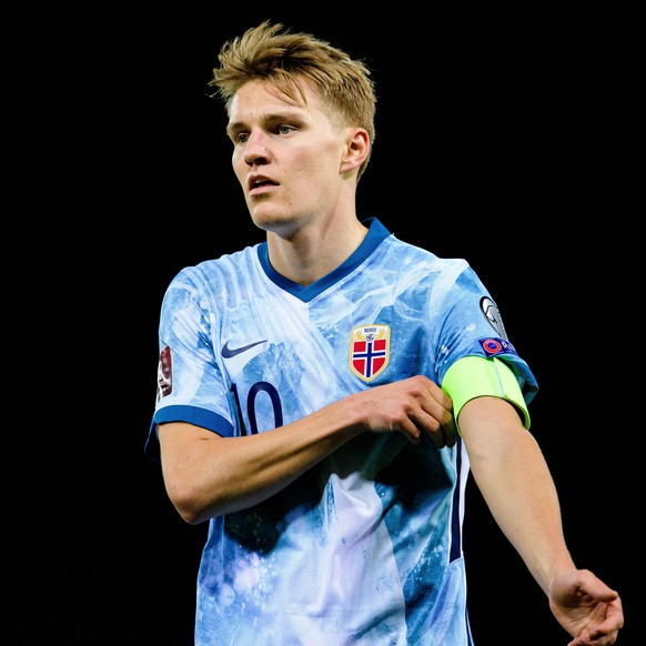 210324 Martin odegaard of Norway during the FIFA World Cup, WM, Weltmeisterschaft, Fussball Qualifier football match between Gibraltar and Norway on March 24, 2021 in Gibraltar. Photo: Vegard Wivestad ...