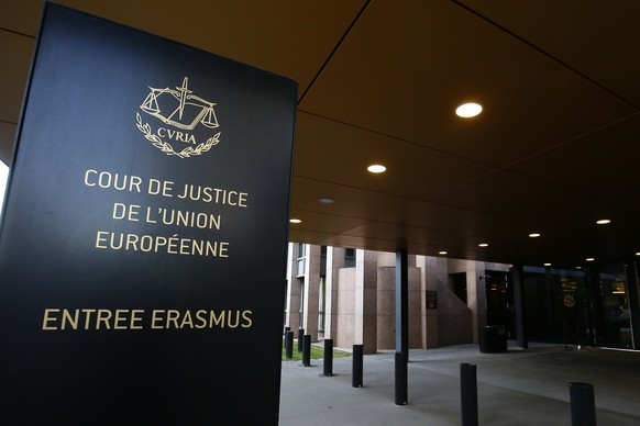 epa08549057 (FILE) - The main entrance to the European Court of Justice (ECJ) in Luxembourg, 19 December 2019 (reissued 16 July 2020). Reports on 16 July 2020 state The European Court of Justice has i ...