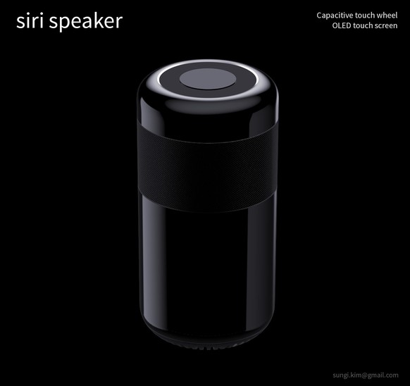 So stellt sich die koreanische Industrie-Designerin Sungi Kim den neuartigen Apple-Lautsprecher vor.