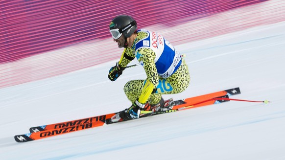 Dec 6, 2014 - Beaver Creek, Colorado, U.S. - CRISTIAN JAVIER SIMARI BIRKNER of Argentina charges down the Birds of Prey course during the Audi FIS World Cup Men s Super-G Race. Skiing 2014 - FIS World ...