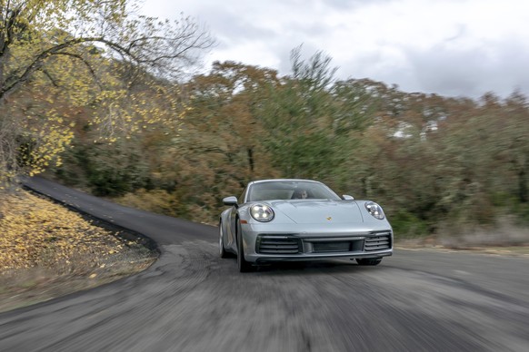 This photo provided by Porsche shows the 2020 Porsche 911. Available in base Carrera and Carrera S variants, the 911 offers a variety of performance capabilities. It can even be had with all-wheel dri ...