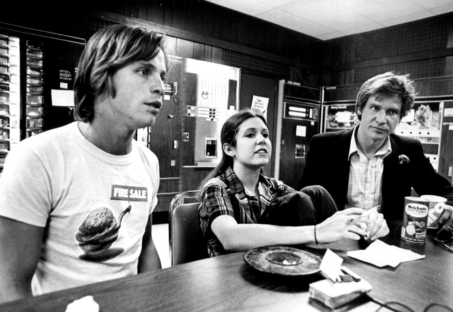 JUN 15 1977, MAY 30 1978, JUN 4 1978; &#039;Star Wars&#039; has Given three Performers that &#039;All-Important Break&#039;; Featured in the popular science fantasy movie are, from left, Mark Hamill,  ...