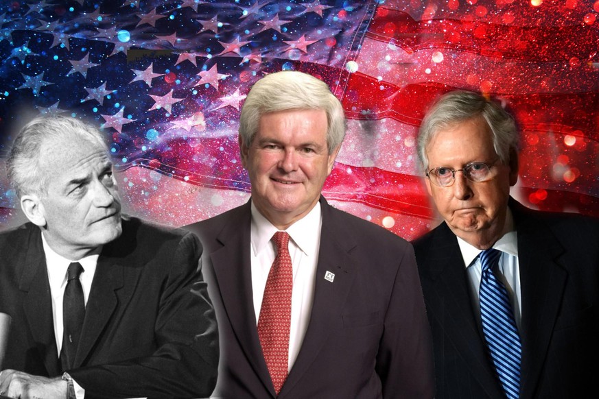 Barry Goldwater, Newt Gingrich, Mitch McConnell