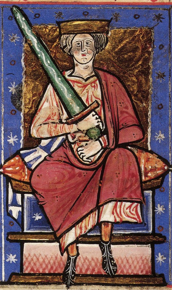 Æthelred von England, Miniatur in der Chronik von Abingdon
https://de.wikipedia.org/wiki/Æthelred_(England)#/media/Datei:Ethelred_the_Unready.jpg