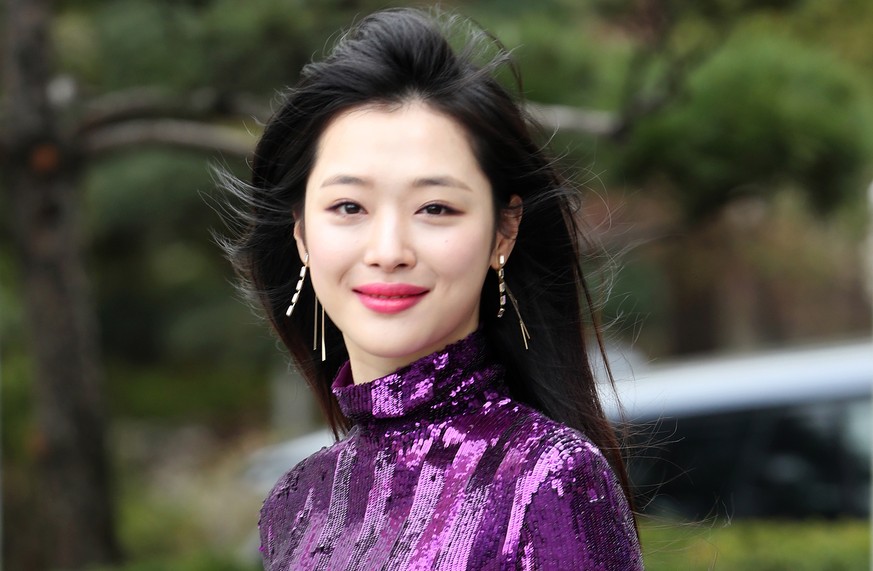 epa07919521 (FILE) - This undated file photo shows South Korean singer and actress Sulli, who was found dead at her residence in Seongnam, south of Seoul, South Korea, 14 October 2019. A probe into th ...