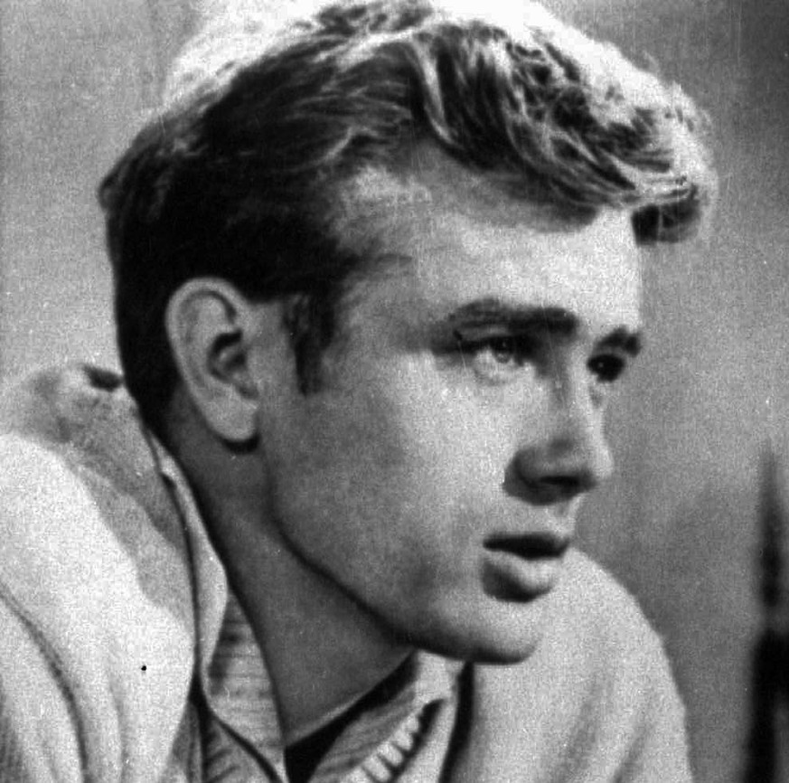 Actor James Dean is seen in a 1955. Hundreds of people crammed into a school auditorium Saturday, May 1, 2004, in New York to view director Martin Scorsese&#039;s personal print of ``East of Eden,&#03 ...