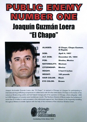 «Public Enemy Numer One»: Joaquín «Chapo» Guzman auf einer Stufe mit Al Capone.