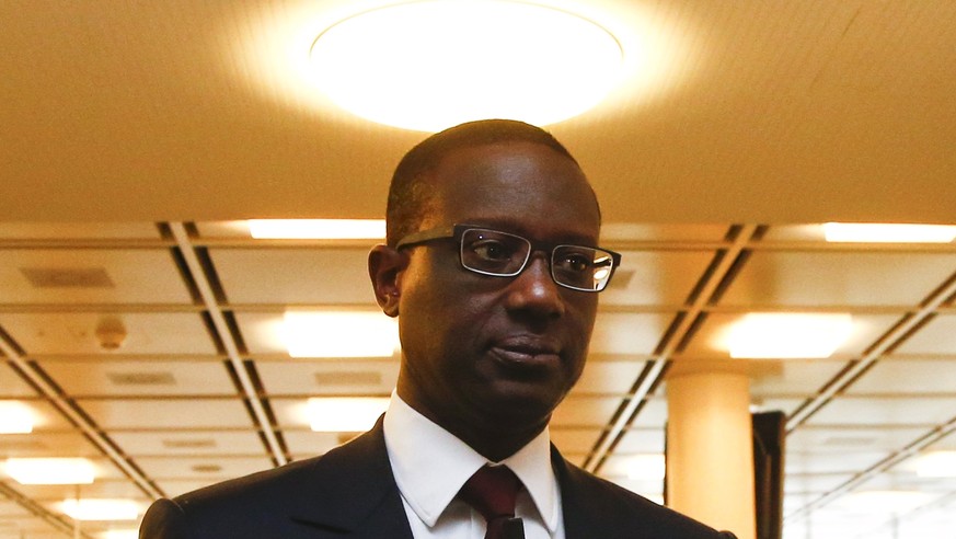 Tidjane Thiam arrives for a Credit Suisse news conference in Zurich, Switzerland, in this March 10, 2015 file photo. New Credit Suisse Chief Executive Tidjane Thiam will face the Swiss bank&#039;s voc ...