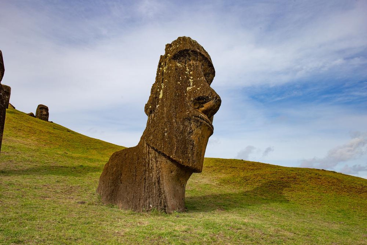 Steinstatuen Moai auf der Osterinsel Rapa Nui
