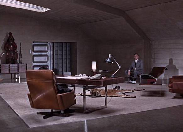 Bodil Kjær desk as seen in three Bond movies
As seen in:
From Russia With Love You Only Live Twice On Her Majesty&#039;s Secret Service Kingsman: The Secret Service https://filmandfurniture.com/produc ...