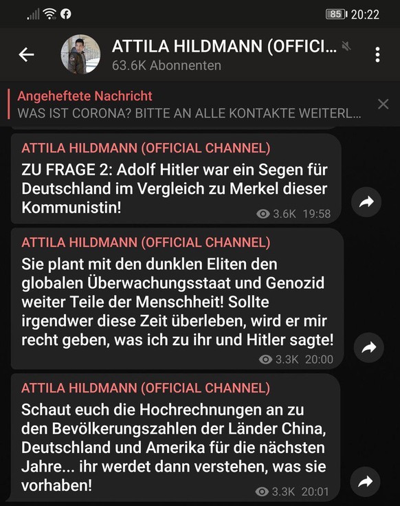 Attila Hildmann hetzt gegen Angela Merkel