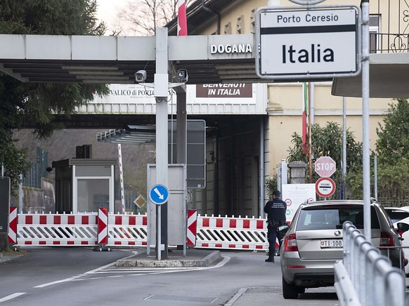 Der Grenzübergang von Brusino ist ab Montag wieder teilweise offen.
