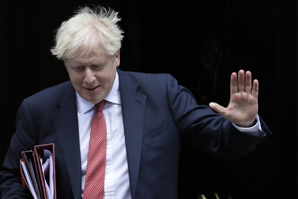 Britain&#039;s Prime Minister Boris Johnson leaves Downing Street in London, Wednesday, Sept. 2, 2020. The Prime Minister will attend the first session of Prime Ministers Questions since parliament re ...