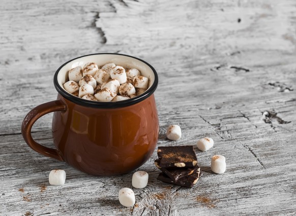 Hot Chocolate, Marshmallows. Bild: Shutterstock