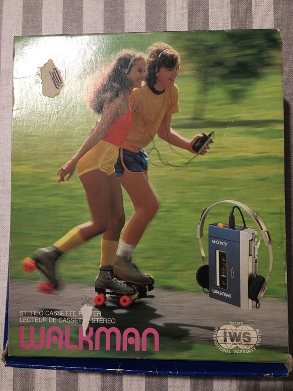 Die Original-Verpackung des ersten Sony-Walkman.