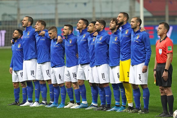 SQUADRA, Italia, FIFA World Cup, WM, Weltmeisterschaft, Fussball 2022 Qualifying Round, Italy vs Northern Ireland 2-0, Parma QUALIFICAZIONI MONDIALI ITALIA-IRLANDA DEL NORD 2-0 PUBLICATIONxNOTxINxITA