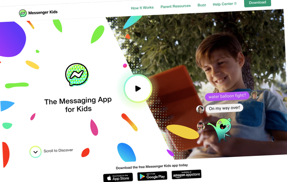 Facebook Messenger Kids richtet sich speziell an ganz junge Internet-User.