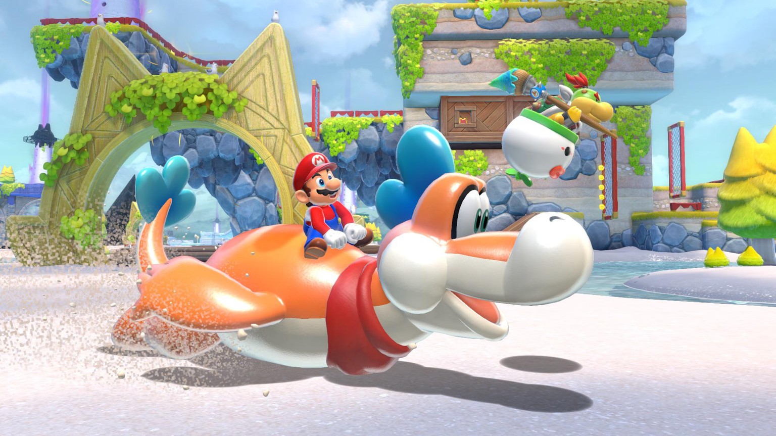 Super Mario ist wieder da und macht sich auf die Suche nach Katzen-Insignien.