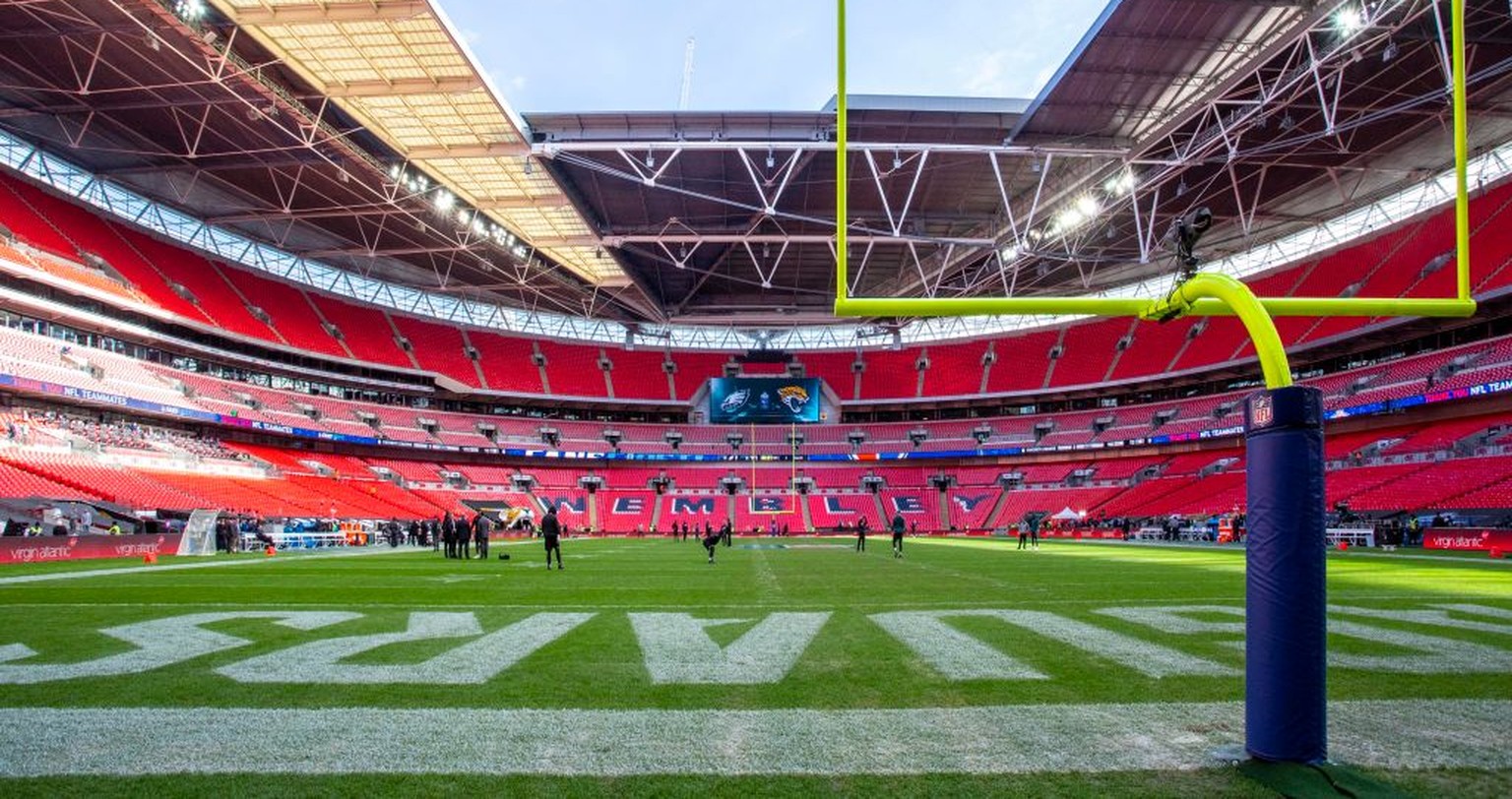 Seltsame Torpfosten im Wembley – drei NFL-Spiele fanden diese Saison in London statt.