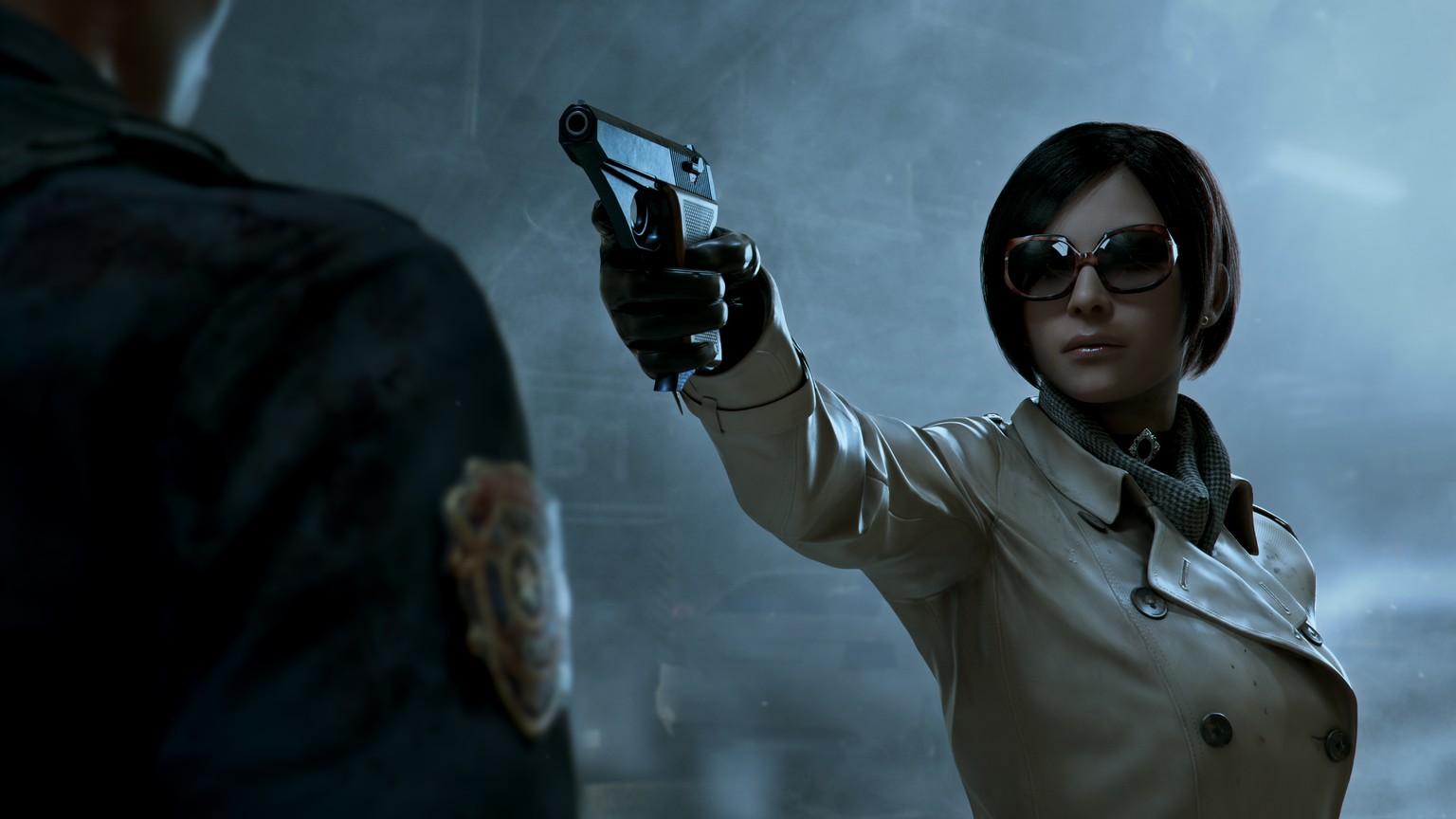 Natürlich ist auch die mysteriöse Ada Wong dabei. Warum sie im Dunkeln stets eine Sonnenbrille trägt, ist jedoch unbekannt.