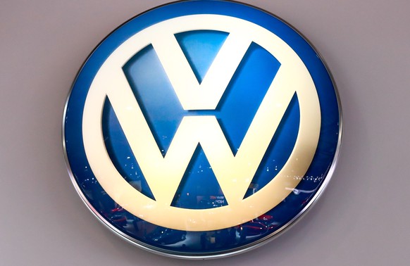 epa08255248 (FILE) - A view of Volkswagen logo during the inauguration of the Brussels Motor Show in Brussels, Belgium, 18 January 2019 (reissued 28 February 2020). Reports on 28 February 2020 state V ...