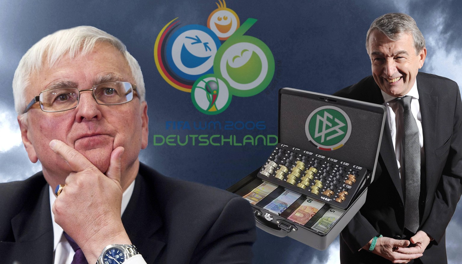WM-Skandal -Schweiz klagt Ex-DFB-Chefs Niersbach und Zwanziger an Archivfoto: FOTOMONATGE: Die Steuerfahndung hat zum gro