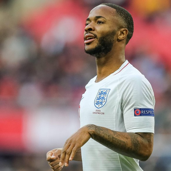 Raheem Sterling (Manchester City) of England during the Nations League A Group 4 international match L
