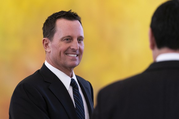 epa08231277 epa07282928 US ambassador to Germany Richard Allen Grenell attends the New Year&#039;s reception of the German federal President for the Diplomatic Corps at the Bellevue Palace, the German ...
