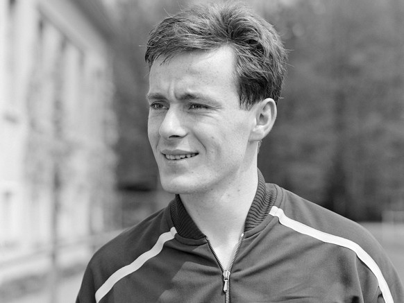 Jakob &quot;Koebi&quot; Kuhn, Fussballspieler beim FC Zuerich, aufgenommen am 28. April 1964. (KEYSTONE/Str)