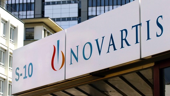 epa04178082 (FILE) A file picture dated 12 August 2005 shows the Logo of Swiss pharmaceutical company Novartis pictured in Basel, Switzerland. Swiss medicine maker Novartis said 24 April 2014 its net  ...