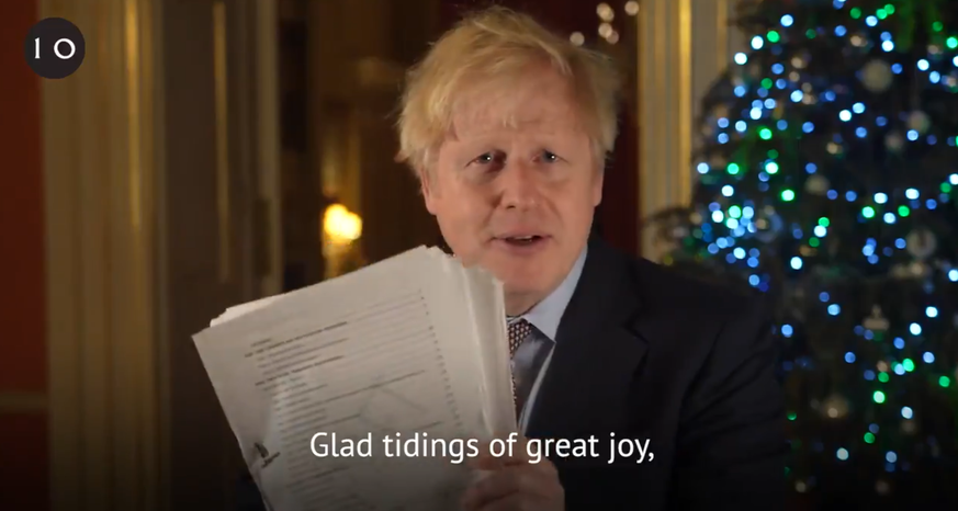 Johnson in der Weihnachtsansprache mit dem Brexit-Deal.