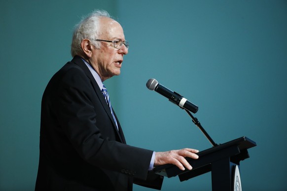 Democratic presidential candidate Sen. Bernie Sanders, I-Vt., speaks at the National Action Network South Carolina Ministers&#039; Breakfast, Wednesday, Feb. 26, 2020, in North Charleston, S.C. (AP Ph ...
