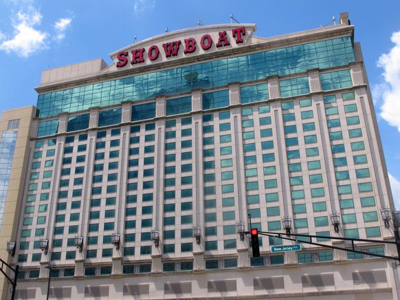 FILE- This June 8, 2016, file photo shows the exterior of the Showboat hotel in Atlantic City, N.J. Stockton University said on Friday, July 24, 2020, that it is renting 400 hotel rooms in the former  ...