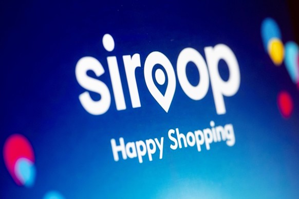 Das Logo des Online-Marktplatz Siroop zeigt sich am Freitag, 4. Mai 2018 auf einem Bildschirm in Zuerich. (KEYSTONE/Ennio Leanza)