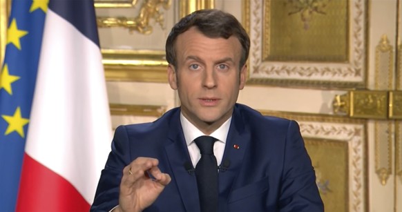 French President Emmanuel Macron gives a TV address to the nation announcing sweeping new measures to stem the spread of the new COVID-19 virus, saying people haven&#039;t complied with earlier public ...