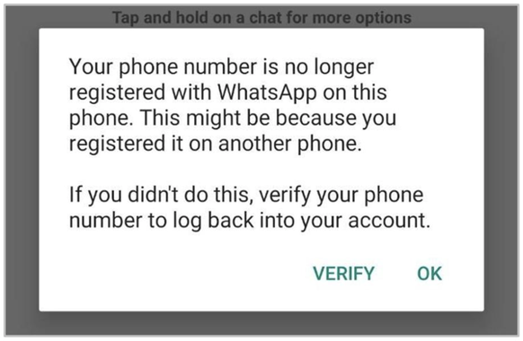 WhatsApp-User können von ihrem eigenen Account ausgesperrt werden.