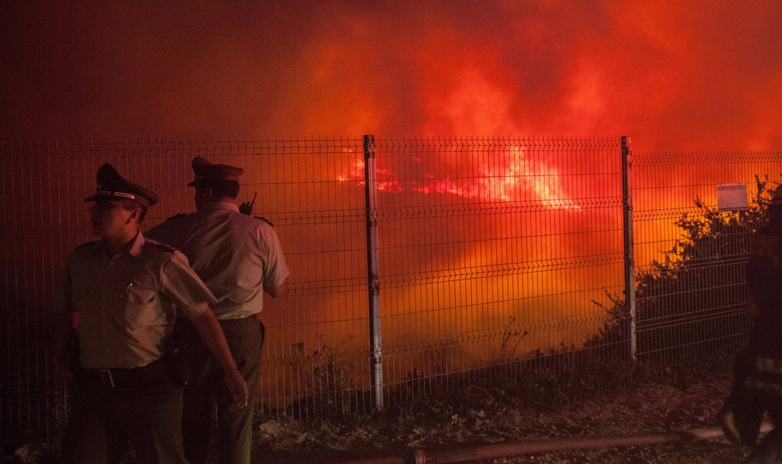 Nach wie vor nicht unter Kontrolle: Waldbrand in Valparaíso.&nbsp;