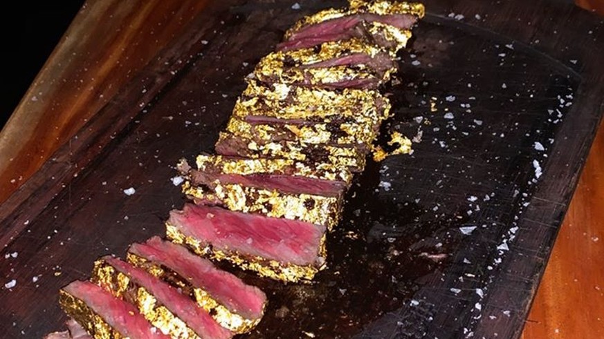 Das vergoldete Steak im Nusr-Et in Dubai.