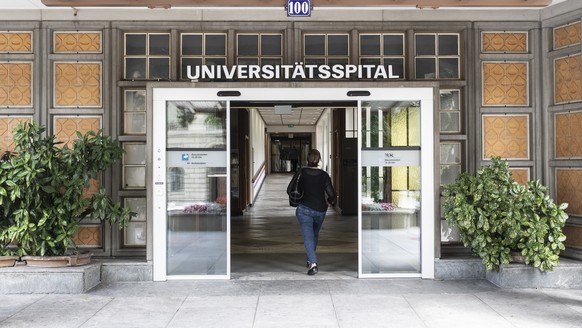The entrance of the University Hospital Zurich, on Sunday, July 22, 2018, in Zurich, Switzerland. Chairman Sergio Marchionne, the CEO of carmaker Fiat Chrysler, was hospitalised at the University Hosp ...