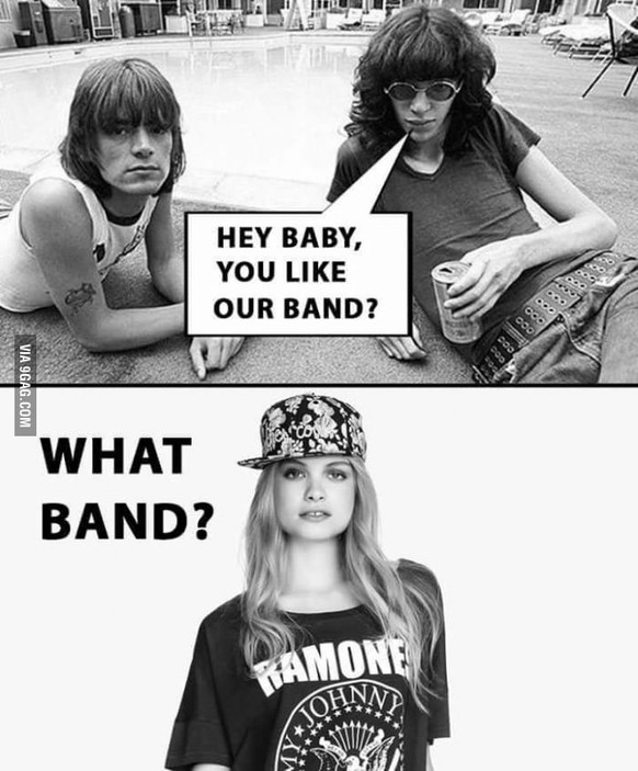 ramones t-shirt hipster punk band shirt logo http://9gag.com/gag/arNmogy/-do-you-know-that-brand-called-ramones-they-make-great-shirts