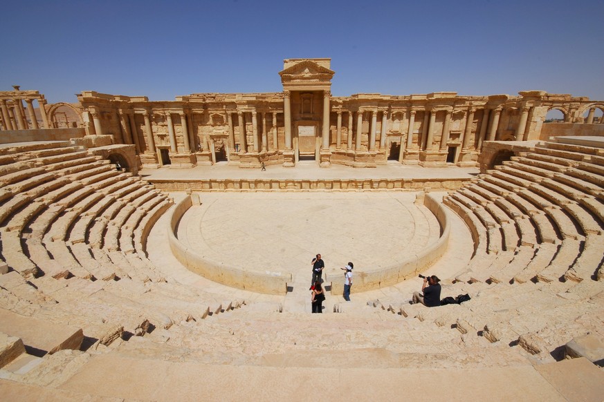 Das Amphitheater in der antiken Oasenstadt Palmyra&nbsp;– offenbar Schauplatz einer weiteren Gräueltat.